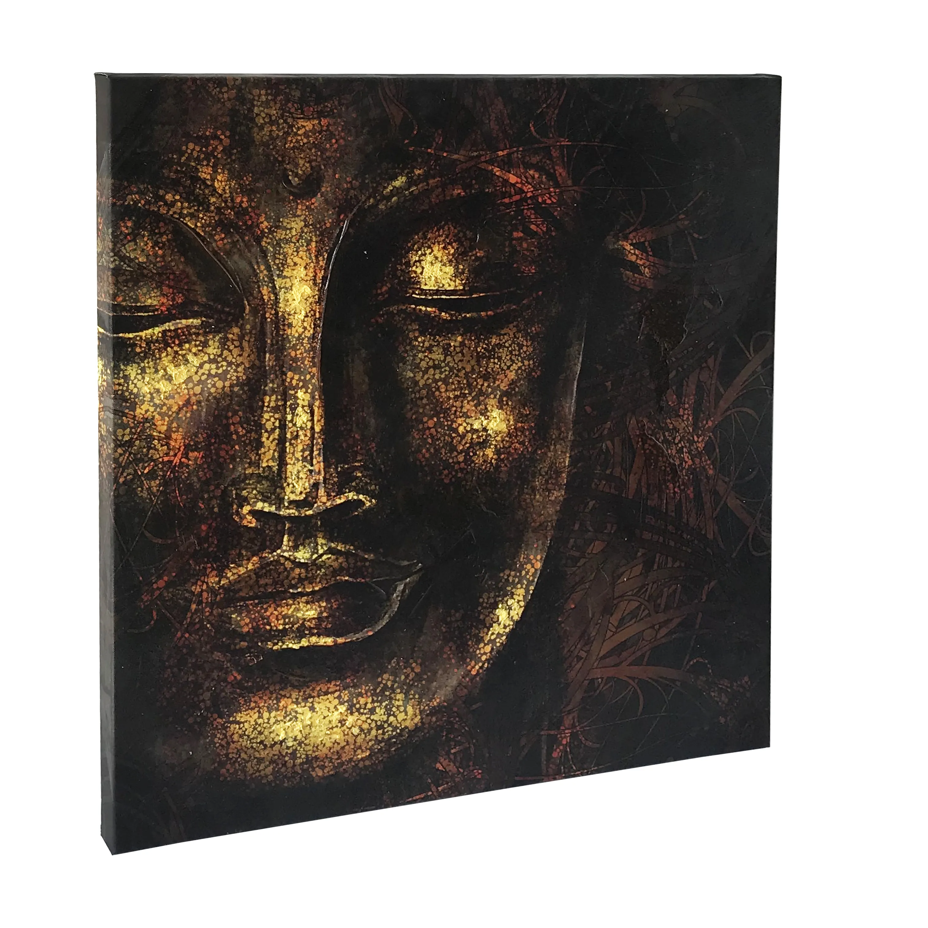 Boeddha Getextureerde Afwerking Canvas Wall Art Voor Woonkamer