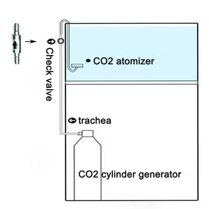 <span class=keywords><strong>Aquarium</strong></span> CO2 clapet anti-retour en acier inoxydable est utilisé dans le diffuseur de l'équipement de CO2 pour empêcher le tuyau de refoulement de gaz diamètre intérieur 4mm - Product Image 6