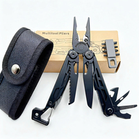 Pince multifonction pliable 25-en-1 pour camping en extérieur, outil de survie et couteau multi-usage
