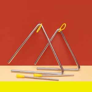 Wholesale 7 Inch Triangle Bell Orff Percussion Triangle for <b>Musical</b> Performance Durable Children's <b>Instrument</b> Accessory for Kids - Product Image 5