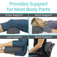 Coussin de soutien pour les jambes et le dos, coussin de soutien en mousse à mémoire de forme ferme, coussin ergonomique pour les dormeurs sur le côté et sur le ventre