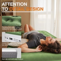 Matelas gonflable individuel moderne et personnalisé pour le camping, pliable, avec pompe intégrée, portable