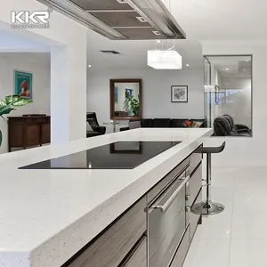 Artificial stones white calacatta Solid Surface kitchen countertop supplier artificial Solid Surface kitchen countertops