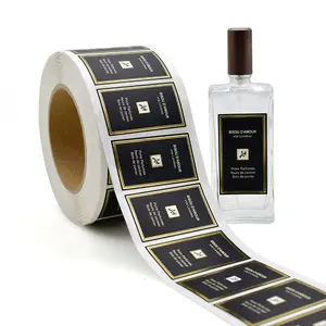 Kleine moq kunden spezifisches Design Parfüm flasche Kosmetik Private Verpackung Etiketten Aufkleber Drucken