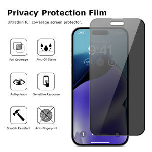 Protector de Pantalla de Privacidad de Vidrio Templado Anti-Espía de Cobertura Total de 28 Grados, Personalizado OEM Premium para iPhone 17/16 Pro Max - Product Image 3
