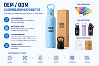 Bouteille isotherme électrique 15 oz en acier inoxydable avec logo personnalisé, couvercle et isolation sous vide pour le sport