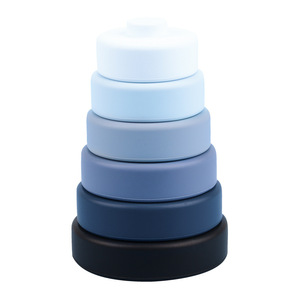 Jouet à Mordiller Personnalisé en Silicone Empilable pour Bébé 0-6 mois Thème Animaux Nature Jouets de Tri et d'Empilage - Product Image 2