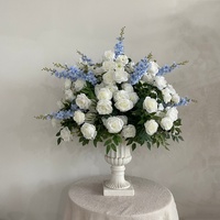 A-2000 Meilleure Vente Centre de Table de Mariage Boule de Fleurs en Soie Verte Hortensia Rose avec Plantes Suspendues pour Décoration d'Événements