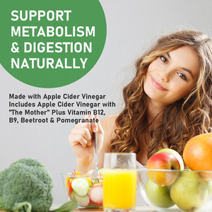 Gomitas de Vinagre de Sidra de Manzana de Primera Calidad para la Producción de Energía, Bajas en Grasa, Veganas, Suplemento Dietético para Adultos - Product Image 6
