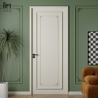 Porte intérieure moderne minimaliste étanche à panneau plat en MDF avec âme en bois massif pour chambre, cuisine, salle de bain, maison, appartement, entrepôt