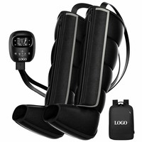 Bottes de récupération à compression d'air à 5 chambres, 3500 mAh, écran LCD, 8 niveaux de pression, masseur de jambes séquentiel pour la gym et les voyages