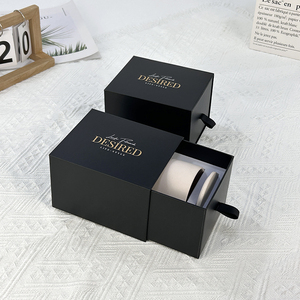 Luxury Custom Printed Logo Cardboard Rigid <b>Pull</b> Out Sleeve Sliding <b>Drawer</b> Gift Box Packaging Insert Embossing Recycled Materials - Product Image 3