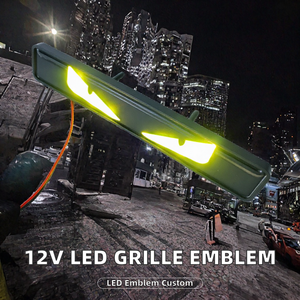 ไฟตกแต่งรถยนต์ LED แบบไดนามิก XTX 12V รุ่นใหม่ สำหรับกระจังหน้า พร้อมดีไซน์ตาปีศาจแบบกำหนดเอง (ใช้ได้กับรถยนต์ทั่วไป) - Product Image 2
