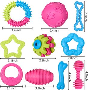 Jouet à mâcher pour chiot et chien, couleurs personnalisées, écologique, mignon, durable, en TPR, avec jouets en forme d'os à tétine neutre, petite taille, vente chaude - Product Image 2