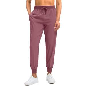 2025 femmes léger rose Joggers pantalon fermeture éclair poches décontracté entraînement gymnastique vêtements de sport pour la course et les voyages - Product Image 2