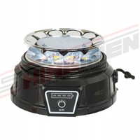 Luces de Emergencia Recargables con Base Magnética y Ventosa, Luz de Advertencia LED con Control Remoto, 7 Modos de Destello