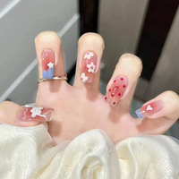 Vente en gros de faux ongles à presser personnalisés de haute qualité, formes Cercueil, Amande, French Manucure, en acrylique