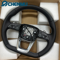Volant de voiture en cuir personnalisé pour Audi A4 A5 A6 A7 C7 Q3 Q5 A3 S3 S8 R8 RS3 S6 S7, noir perforé, haute qualité, amélioré