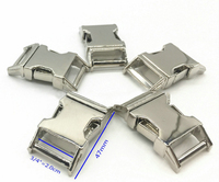 3/4 "20MM de Dégagement Latérale En Métal Profilé En Métal Courbé Boucle/Manille pour Sac BRICOLAGE Paracorde Bracelet Accessoires