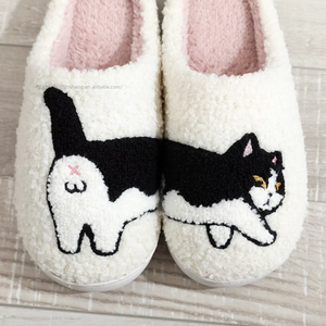 New Function TPR Sole Women Slippers Plush Hotel Slippers With Wholesale of New Technologies - Product Image 4