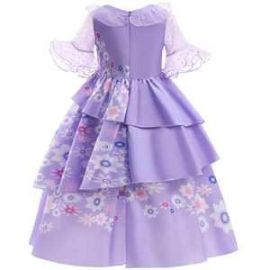 ชุดเดรสปาร์ตี้เจ้าหญิงอิซาเบลลาสีม่วง ซีรีส์บ้านมหัศจรรย์สำหรับเด็กฤดูร้อน สำหรับเด็กผู้หญิงอายุ 6 ขวบ - Product Image 3