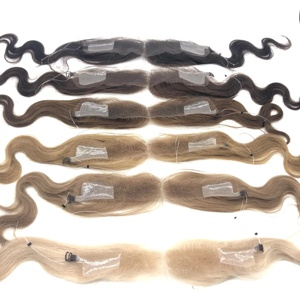 BOZHEN Topper con Base in Pizzo HD Invisibile, Attaccatura Naturale, 100% Capelli Umani Remy, <span class=keywords><strong>Extension</strong></span> a Filo Senza Cuciture, Pre-strapazzato per Attaccatura Naturale - Product Image 1