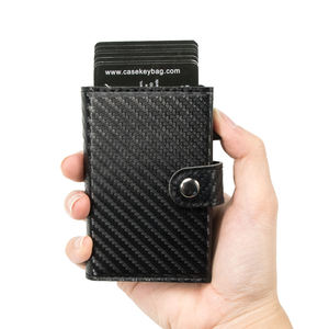 Hot Sale Vintage Style Laser Printing Credit <b>Card</b> Holder Slim PU Leather <b>Card</b> <b>Wallet</b> For Men Women Small MOQ Fast Delivery - Product Image 1