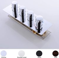 Robinet mélangeur thermostatique professionnel en laiton à 3 voies, kit de robinetterie de salle de bain avec déviateur de douche à 3 fonctions