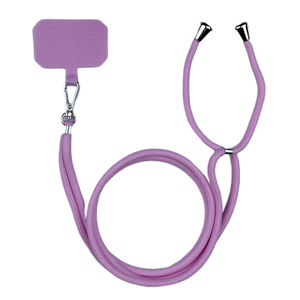 Cordon de cou en polyester tissé personnalisé étui pour <span class=keywords><strong>t</strong></span>éléphone portable patch sangle à bandoulière sans perles pour <span class=keywords><strong>t</strong></span>éléphones portables - Product Image 3