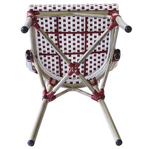 Parisien Français Pas Cher Jardin Café Tabourets <span class=keywords><strong>De</strong></span> Bar Meubles En Aluminium Osier Rotin Patio Extérieur Bistro À Manger Chaises - Product Image 5