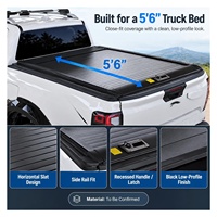 Couverture de benne électrique rétractable en alliage d'aluminium étanche pour pick-up F150 tout-terrain