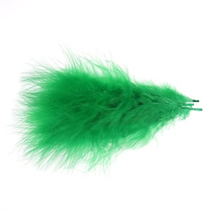 Mosca che lega la piuma di marabù di tacchino per lo Streamer Fly Jig Bugger lanoso sanguisuga mosca che lega la piuma colorante - Product Image 3