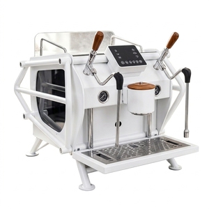 Cafetera Comercial de un Solo Cabezal con Caldera Doble de 1+4L, 3000W, Espresso, Bomba Rotativa de 9 Bares, Máquina Semiautomática - Product Image 1