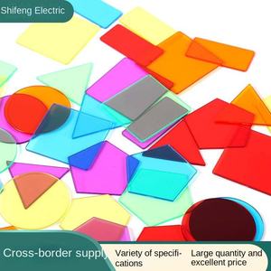 Gráficos geométricos transparentes multicolores para niños, rompecabezas DIY, adornos cerebrales para deportes de interior para Educación Temprana, diversión Handson - Product Image 6