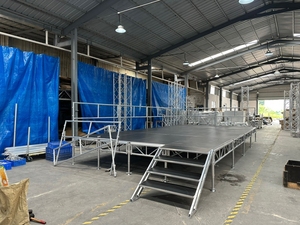 2025 nueva tendencia TFR 8X4 pies Sistema de plataforma de escenario portátil escenario de aluminio con sistema portátil 8X4 pies - Product Image 5