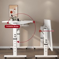 Bureau d'ordinateur imprimé pliable étudiant bureau d'écriture maison enfants Table d'étude bureau établi pour enfants pour enfants et étudiants