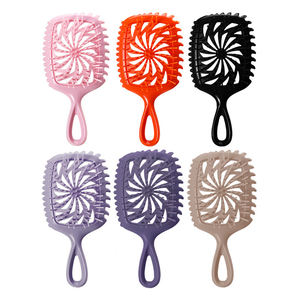 Spazzola a paletta cava Wanmei Wind Style in ABS+TPEE da 20 cm per styling, arricciatura e definizione dei capelli, per capelli ricci voluminosi, idea regalo - Product Image 1