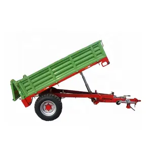 Macchina agricola 2 ton 3 ton 4 ton 5 ton single axle piccola fattoria trattore rimorchio del trattore ribaltamento del rimorchio