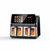 Nouvelle Friteuse à Air Commerciale Grande Capacité avec Fenêtre Large, Accessoires, Four Sans Huile Multifonctions et Écran Tactile
