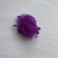 GRS Certified Recycled Hot Color 1.5D*44MM Green Polyester Staple Fiber for Spinning