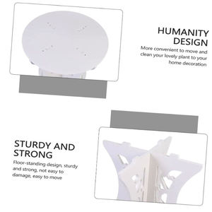 Producto exclusivo, parte superior redonda <span class=keywords><strong>de</strong></span> madera <span class=keywords><strong>con</strong></span> patas <span class=keywords><strong>de</strong></span> diseñador, mesa auxiliar, sala <span class=keywords><strong>de</strong></span> estar, estante <span class=keywords><strong>de</strong></span> flores decorativo para el hogar - Product Image 5