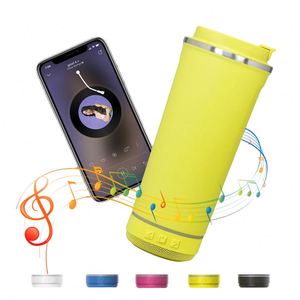 Gobelets Bluetooth d'extérieur en gros, en acier inoxydable, avec haut-parleur intégré, 18 oz, minces et droits - Product Image 1