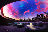 Dôme de projection VR 360° immersif haute technologie 3D, écran sphérique intérieur, globe, écran vidéo LED