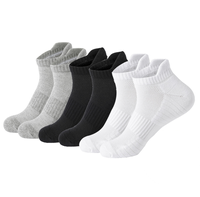 Vente en gros Chaussettes de sport en coton et polyester mélangés Printemps Eté Déodorant Chaussettes de course en maille pour hommes