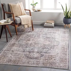 Tappeti in Microfibra Lavabili Piccolo <span class=keywords><strong>Tappeto</strong></span> 60x90cm <span class=keywords><strong>Beige</strong></span> Grigio Moderno Astratto per Ingresso <span class=keywords><strong>Cucina</strong></span> Antiscivolo Morbido a Pelo Corto - Product Image 5