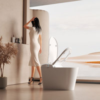 805 P-Trap Siège de toilette intelligent avec bidet intégré, fonction de lavage, couvercle automatique et siège chauffant