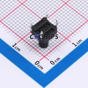 UK-B02123-G9.0-160 Tactile Switch DIP-4P,6.2x6.2mm Switch 1.6N 6.15mm 6.15mm 9mm - Product Image 2