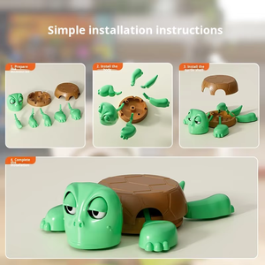 Sous-verre en plastique en forme de tortue, œil, jouet créatif et amusant, célébrité d'Internet, décoratif - Product Image 6