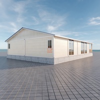 Maison conteneur moderne détachable, villa préfabriquée portable à 2 chambres avec panneaux sandwich EPS, salle de bain et cuisine intégrées pour complexe hôtelier
