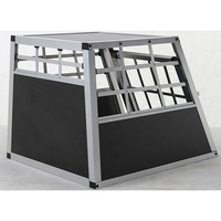 Cage de transport pour chien en aluminium pour voiture
